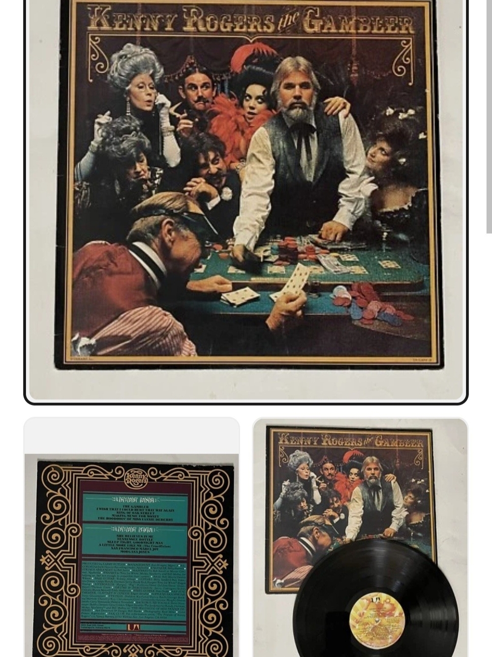 Vintage Kenny Rogers/Dolly Parton Vinyl Record Bundle Of 6